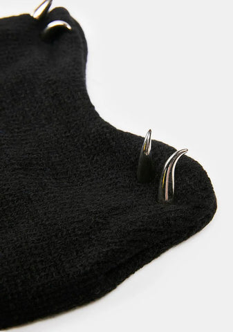 Sharp Hearing Spiked Beanie