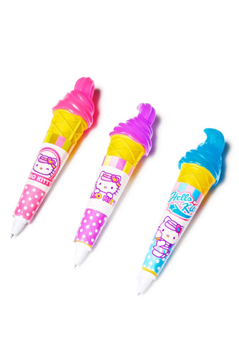 Light-Up Ice Cream Pen - Light Blue