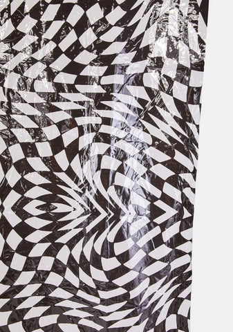 Warped Realm Checkered Shower Curtain
