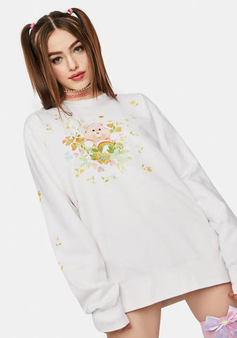 Cheer Bear Garden Crewneck Sweatshirt