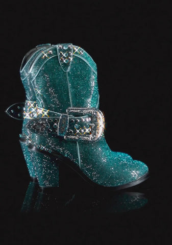 Sheriff Shine Cowboy Boots - Teal