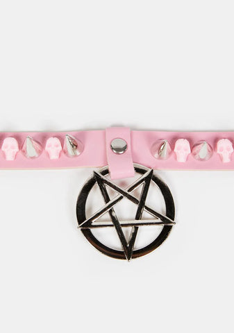 Baby Cast Your Curse Studded Choker