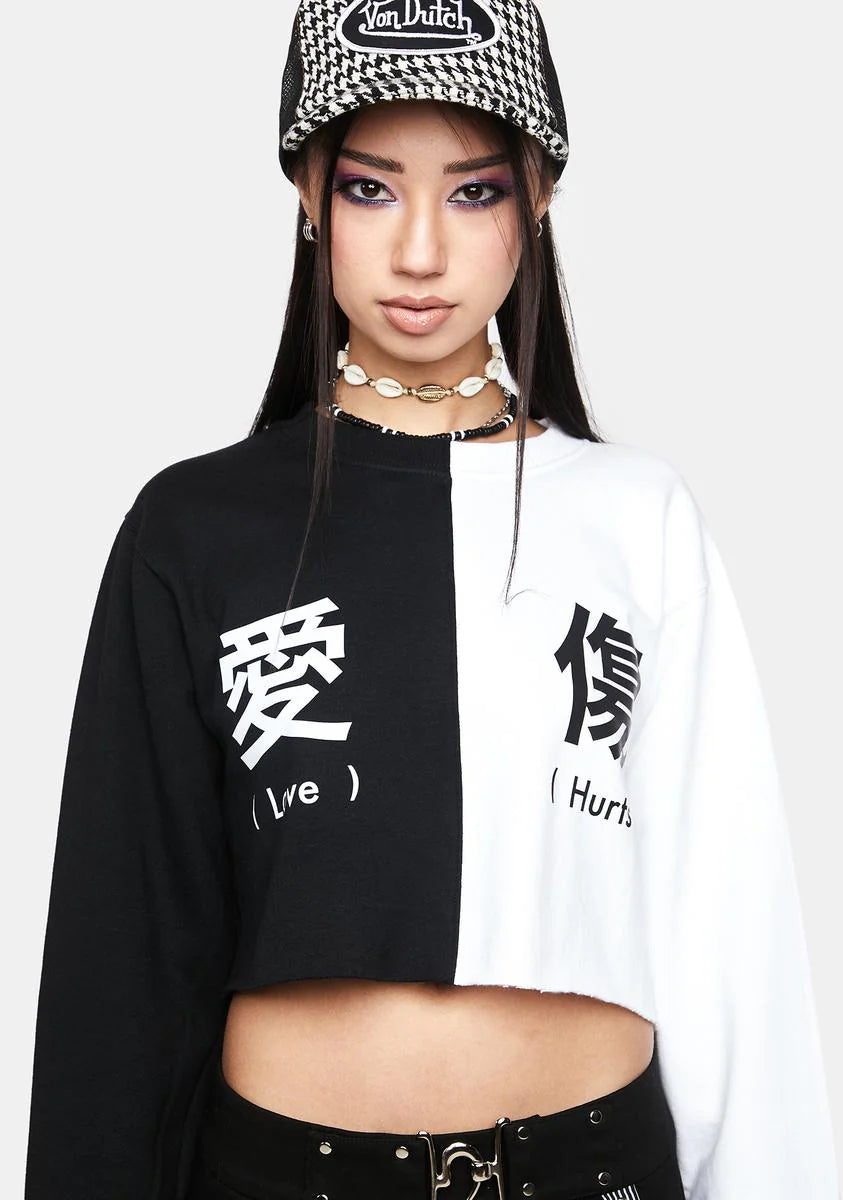 Love Hurts Cropped Sweatshirt