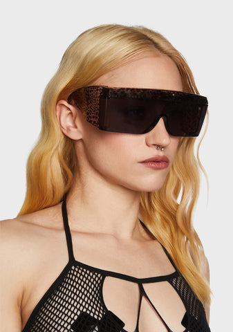 Cheetah Oversized Sunglasses