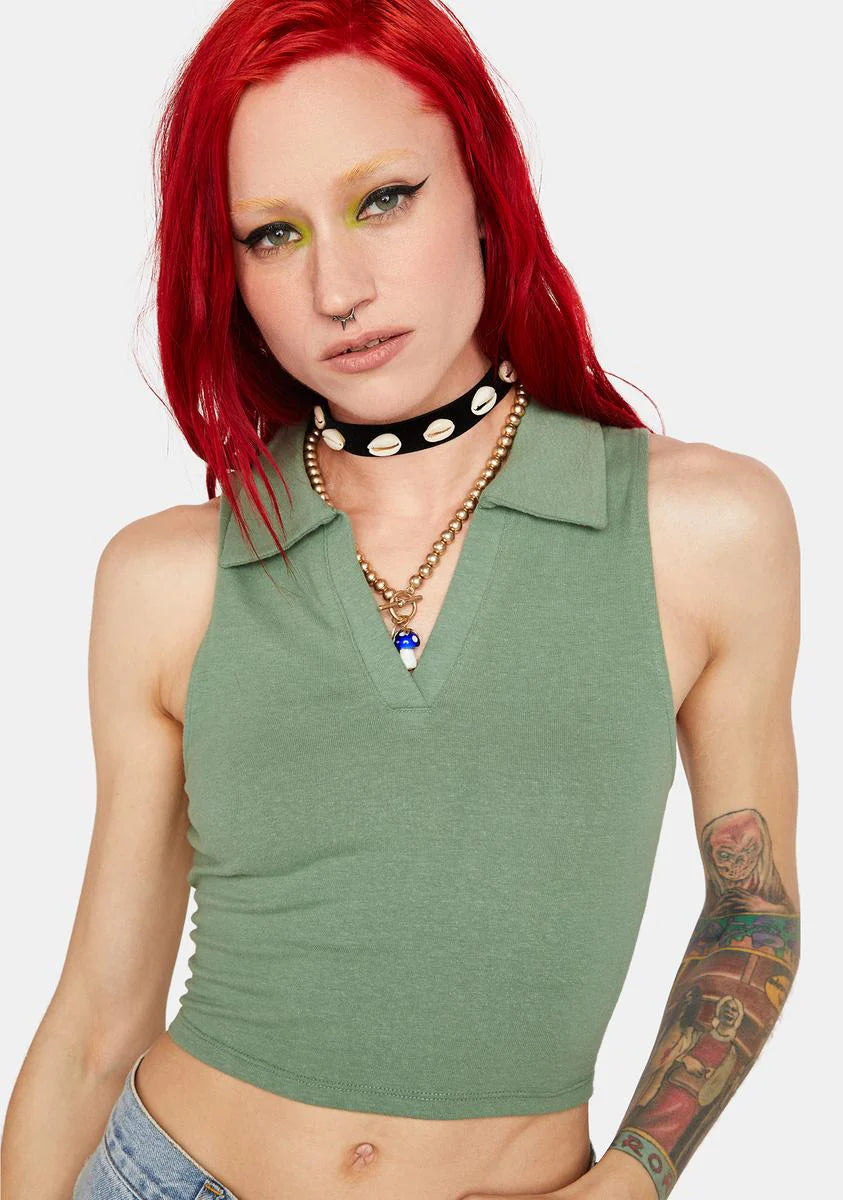 Fern Stay The Same Crop Tank