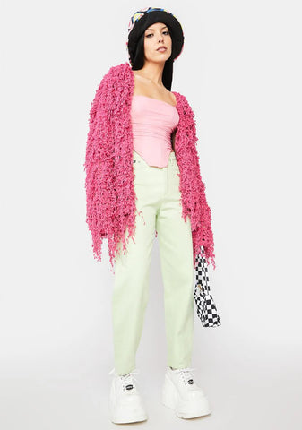 Lady Could It Be Shaggy Cardigan