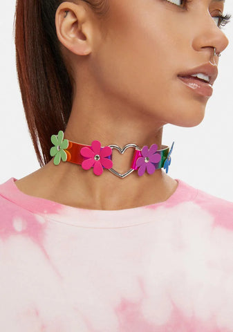 Sunshine And Smiles Flower Choker