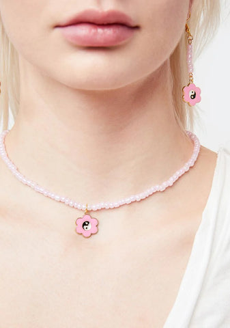 Yin To My Yang Earring And Necklace Set