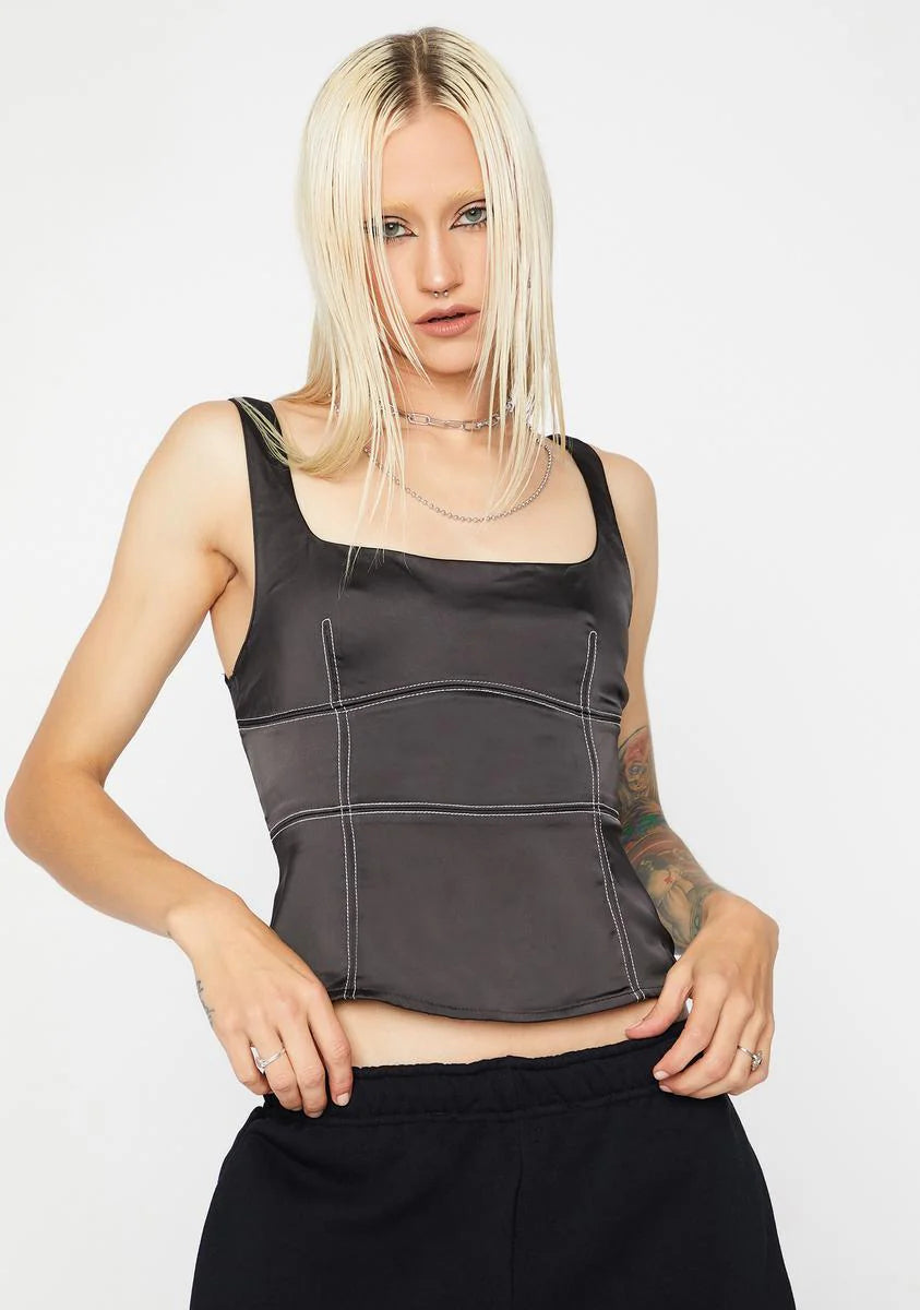 Luna Cherish Me Forever Bustier Crop Tank