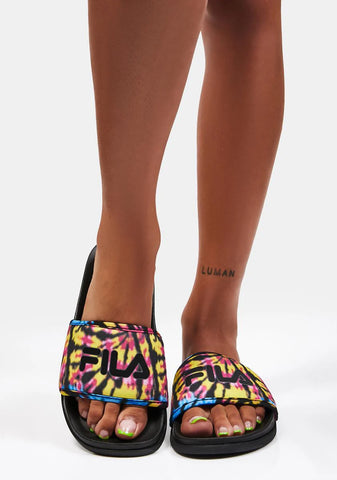 Black Drifter Lux Tie Dye Sandals