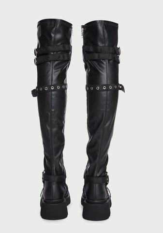 Renegade-320 Platform Over-The-Knee Boots