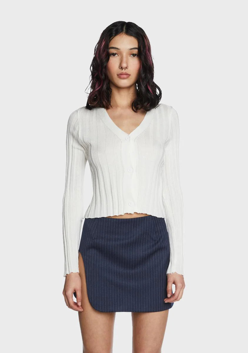 Holy Skatin' The Rules Crop Cardigan