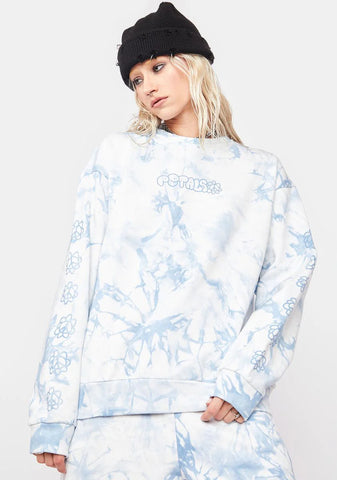 Peace & Petals Tie Dye Sweatshirt