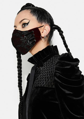Lace Up Face Mask