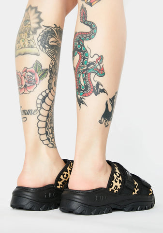 Leopard Outdoor Buckle Slides
