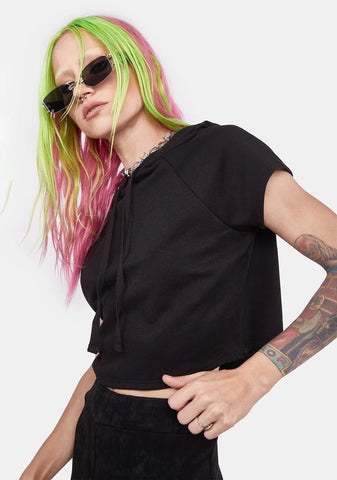 It's Never Enough Cropped Hoodie