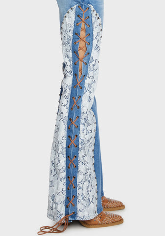 Scorched Summer Flared Jeans