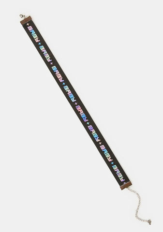 Name Sake Graphic Choker