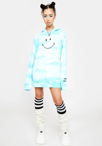 X Smiley Embroidered Hoodie