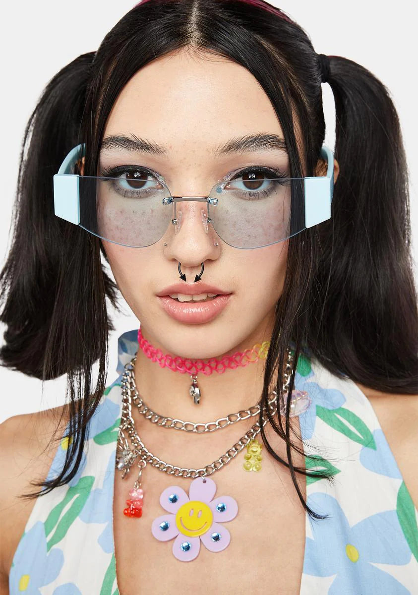 Eyes Wide Open Rimless Sunglasses