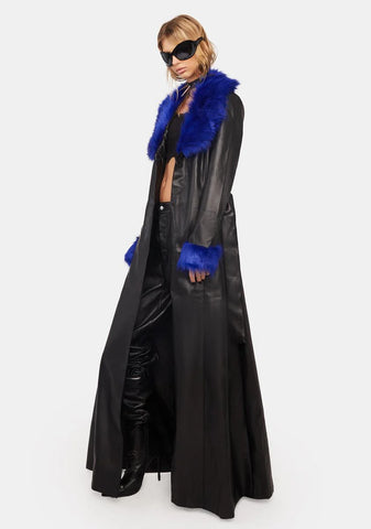 No Sunlight Vegan Leather Coat