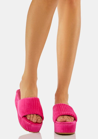 Sweet Breezin' By Platform Slide Sandals