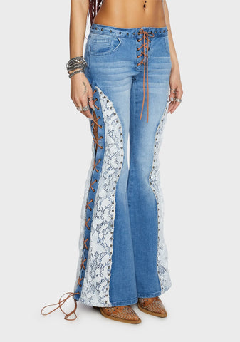 Scorched Summer Flared Jeans