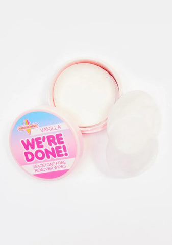 We're Done! Vanilla Remover Wipes