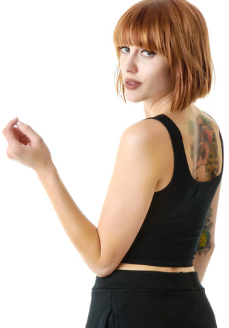 Reeves Fitted Crop Tank - Stripe