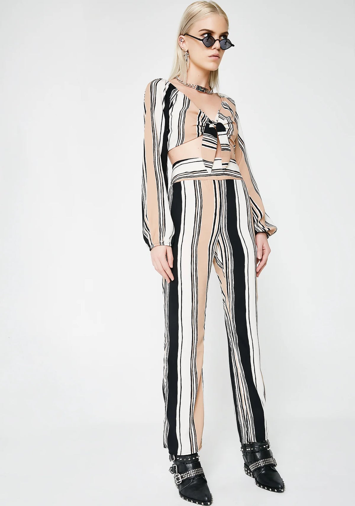 Planning My Takeover Striped Trousers