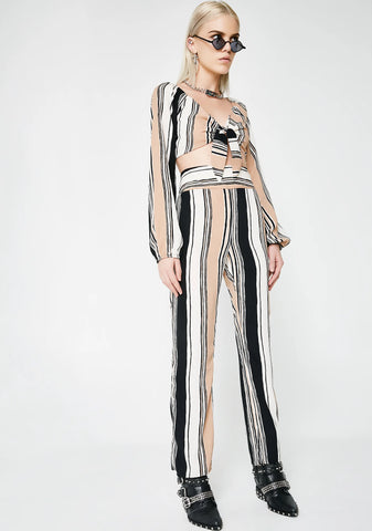 Planning My Takeover Striped Trousers