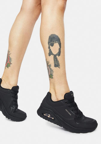 Black Stand On Air Uno Sneakers