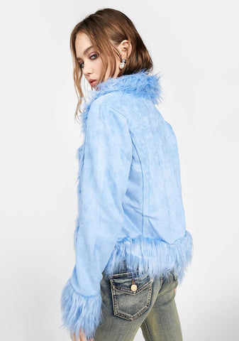 Real Intentions Vegan Suede Jacket