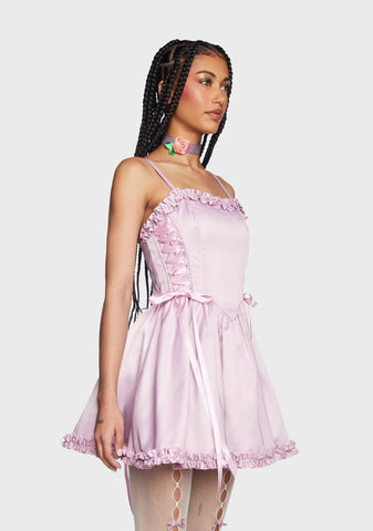 Takes The Cake Mini Dress - Light Purple