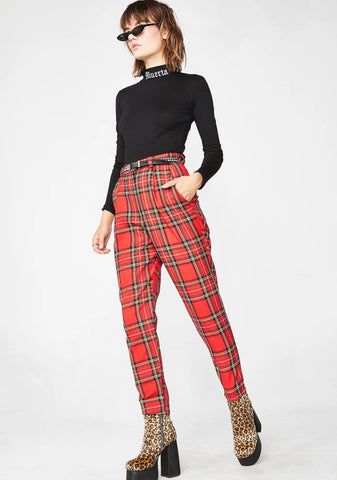 Plaid Aubrey Classic Trousers
