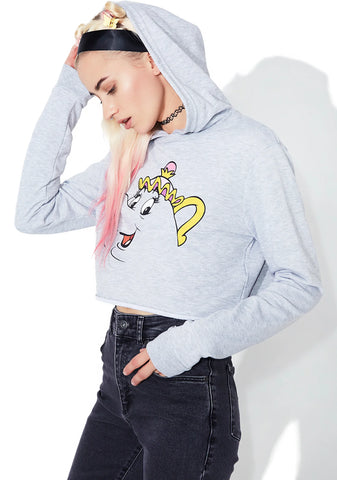 Mrs. Potts Cropped Hoodie