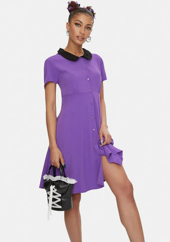 Purple Stop It Mini Dress