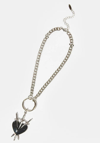 No Love Lost Chain Necklace