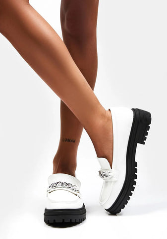 Angel Chained In Time Platform Oxfords