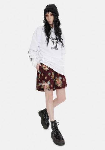 Dejavu Woven Floral Shorts