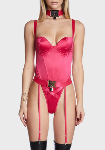 Love On Lock Teddy Set