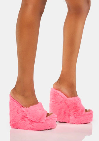 Pink Sloane Wedge Heels