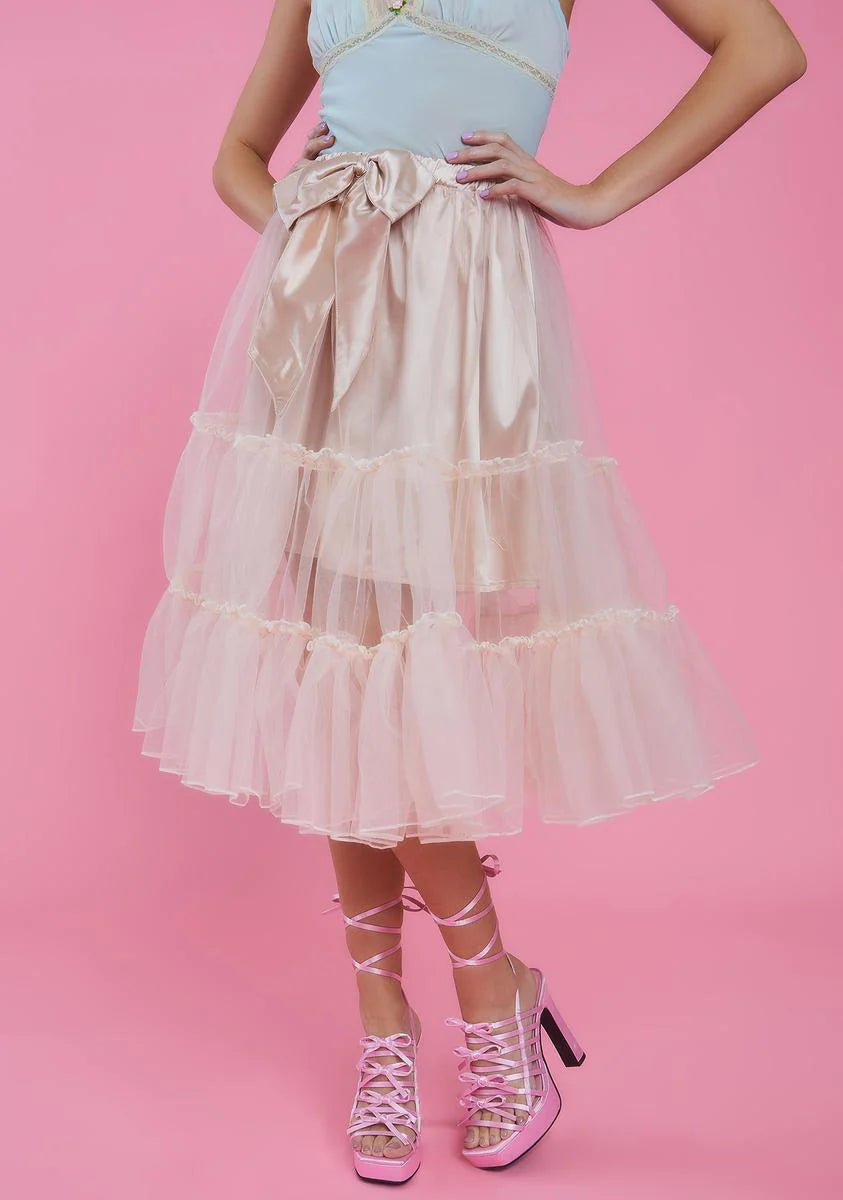 Tutu For Now Tulle Midi Skirt