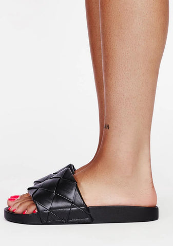 Designer Love Quilted Slides