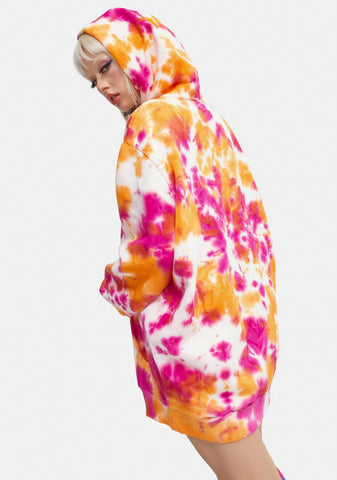 Never Let Go Tie Dye Butterfly Hoodie