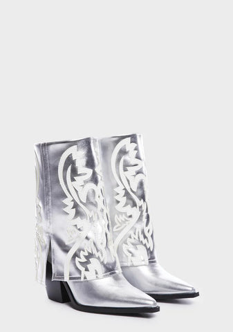 Silver Esperanza Cowboy Boots