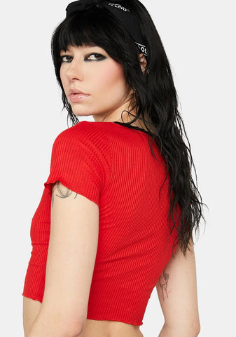 Scarlet Do You Mean It Baby Tee