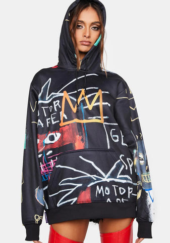 Basquiat Scuba Graphic Hoodie
