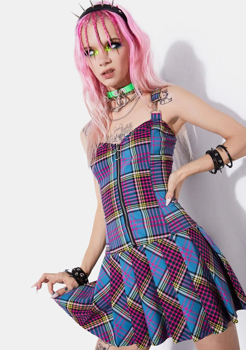 Risky Business Plaid Dress