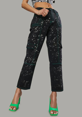 Never Apologetic Splattered Denim Jeans